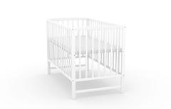 Arco, łóżeczko dziecięce 120×60 cm, kolor biały — zdjęcie produktowe 5