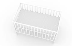 Arco, łóżeczko dziecięce 120×60 cm, kolor biały — zdjęcie produktowe 7