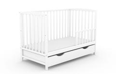 Arco, łóżeczko dziecięce 120×60 cm, kolor biały — zdjęcie produktowe 8