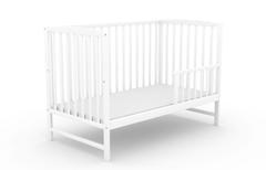 Arco, łóżeczko dziecięce 120×60 cm, kolor biały — zdjęcie produktowe 9