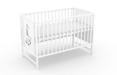 Bajka, łóżeczko dziecięce 120×60 cm, kolor biały — zdjęcie produktowe 7