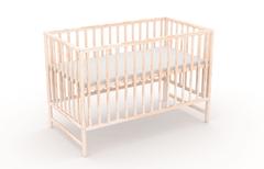 Klasyk, łóżeczko dziecięce 120×60 cm, kolor naturalny — zdjęcie produktowe 6