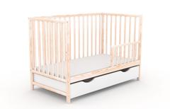 Klasyk, łóżeczko dziecięce 120×60 cm, kolor naturalny — zdjęcie produktowe 8