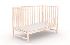 Klasyk, łóżeczko dziecięce 120×60 cm, kolor naturalny — zdjęcie produktowe 9