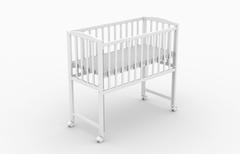Mini, dostawka do łóżka 90×40 cm, kolor biały — zdjęcie produktowe 2