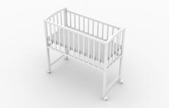 Mini, dostawka do łóżka 90×40 cm, kolor biały — zdjęcie produktowe 3