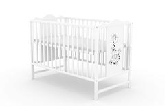 Paja I, łóżeczko dziecięce 120×60 cm, kolor biały — zdjęcie produktowe 5