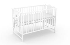Paja I, łóżeczko dziecięce 120×60 cm, kolor biały — zdjęcie produktowe 7