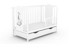Paja I, łóżeczko dziecięce 120×60 cm, kolor biały — zdjęcie produktowe 9