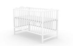 Paja, łóżeczko dziecięce 120×60 cm, kolor biały — zdjęcie produktowe 5