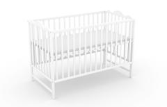 Paja, łóżeczko dziecięce 120×60 cm, kolor biały — zdjęcie produktowe 7