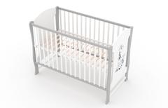 Zuzia, łóżeczko dziecięce 120×60 cm, kolor kaszmir — zdjęcie produktowe 3