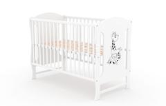 Zuzia, łóżeczko dziecięce 120×60 cm, kolor biały — zdjęcie produktowe 4