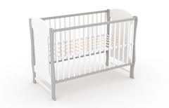 Zuzia, łóżeczko dziecięce 120×60 cm, kolor kaszmir — zdjęcie produktowe 6