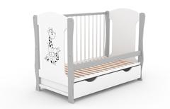 Zuzia, łóżeczko dziecięce 120×60 cm, kolor kaszmir — zdjęcie produktowe 9